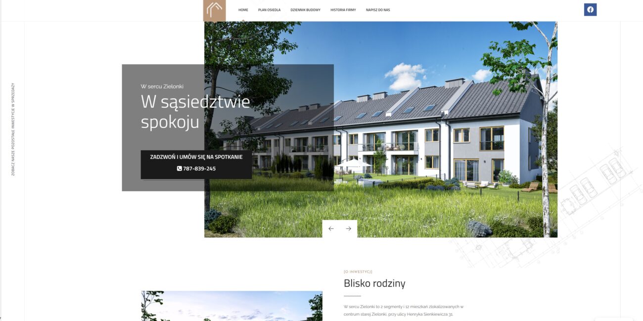 Projekt strony internetowej – wsercuzielonki.pl – PixelSet